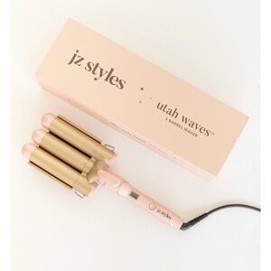 JZ Styles 3 Barrel Waver in Pink and Gold
